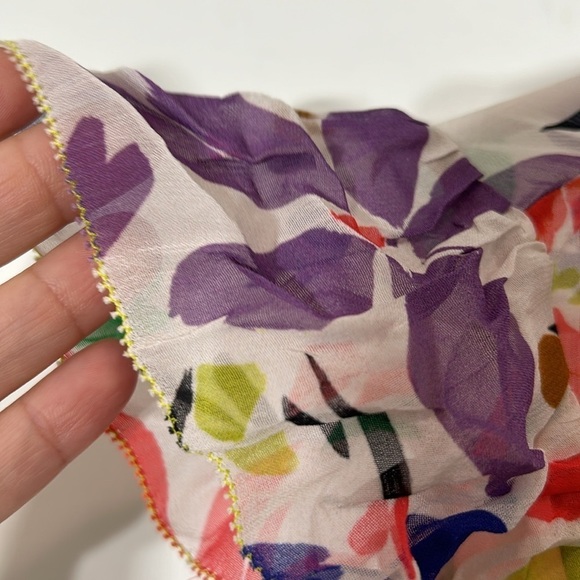 Velvet by Graham & Spencer Lucia Flutter Sleeve Top multi size small new w tag - Picture 4 of 12